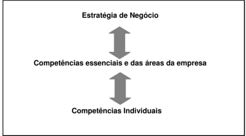 Figura 10 - Relação entre estratégia e competência  Fonte: Fleury e Fleury (2004a).  