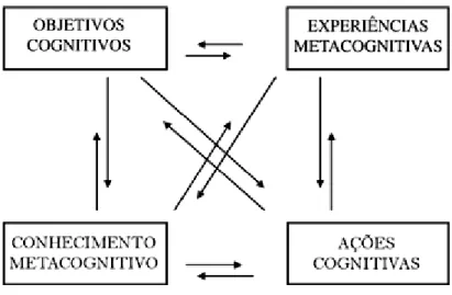 Figura 4  –  quadro resumitivo do modelo metacognitivo de Flavell. 