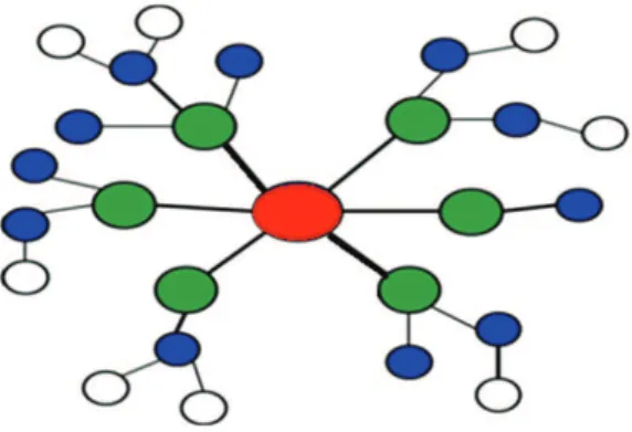 Figura 1. Elementos morfológicos da rede. Fonte: Elaborado pelo autor a partir de Sacomano Neto (2003).