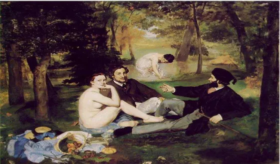 Figura 2: Le Déjeuner  sur l’Herbe , 1862-1863 (Manet) 