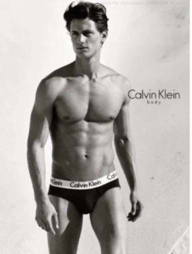 Figura 1  –  Modelo Garrett Neff para Calvin Klein Body. Foto de Bruce Weber. 