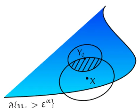 Fig. 3.3: Densidade positiva do conjunto {u ε &gt; ε α }