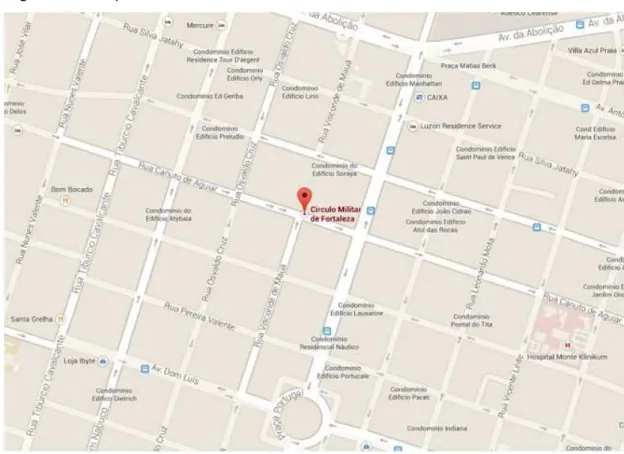 Figura 1 – Mapa do Círculo Militar 