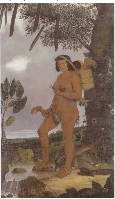 Figura 3 – Reprodução do quadro “Mulher Tapuia”. Albert Eckhout. 1641 