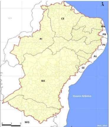 Figura 3 - Delimitação do Semiárido Brasileiro 