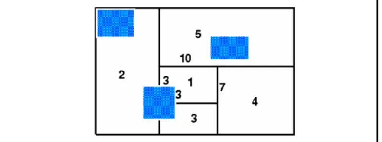 Figura 3.4.1 - Leiaute com espaços ocupados. 