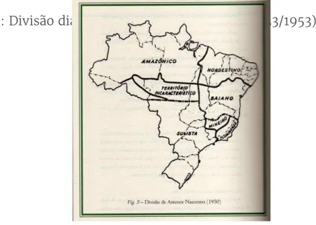 Figura 1: Divisão dialetal de Antenor Nascentes (1933/1953)