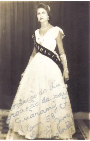 FIGURA 4 - Maria Oneida Péclat – madrinha do GFC em 1958. 