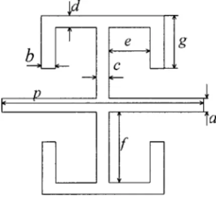 Figure 1 Proposed 1D microstrip PBG cell