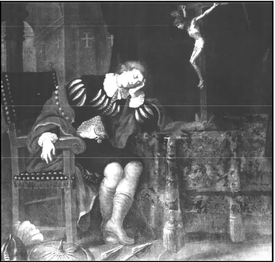 Figura 8 - Bento Coelho da Silveira, “Sonho de São Francisco” (entre 1660-1670?), óleo sobre  madeira, ciclo da vida de S
