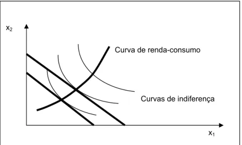 Gráfico 1 - Curva de renda-consumo     Fonte: Arvate, 2004. 