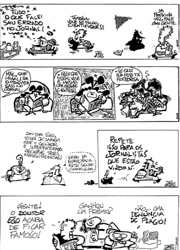 Figura 5: Tiras de João e Cols publicadas em Correio Popular, Campinas, 1994-2002