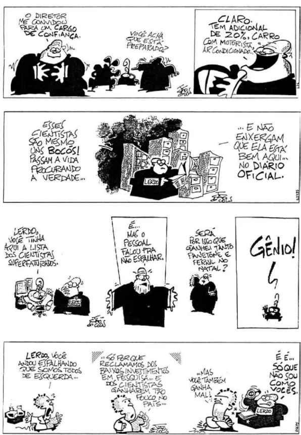 Figura 3: Tiras de João e Cols publicadas em Correio Popular, Campinas, 1994-2002