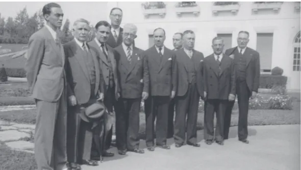 Figura 6: Visita de membros da Colónia Portuguesa ao Brasil, setembro de 1937 (Centro de Documentação Bissaya  Barreto, Coimbra)