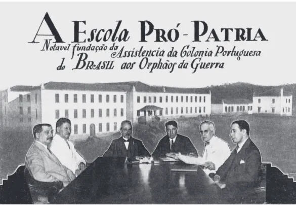 Figura 1: A diretoria da Assistência da Colónia Portuguesa do Brasil aos Órfãos da Guerra