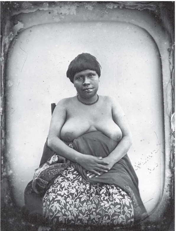 Figura 1: Índios botocudo, 1843, daguerreótipo de E. Thiesson (Musée de l’Homme)