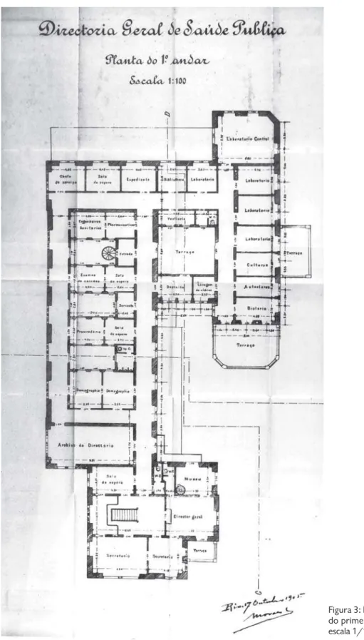 Figura 3: Planta do primeiro andar, escala 1/100