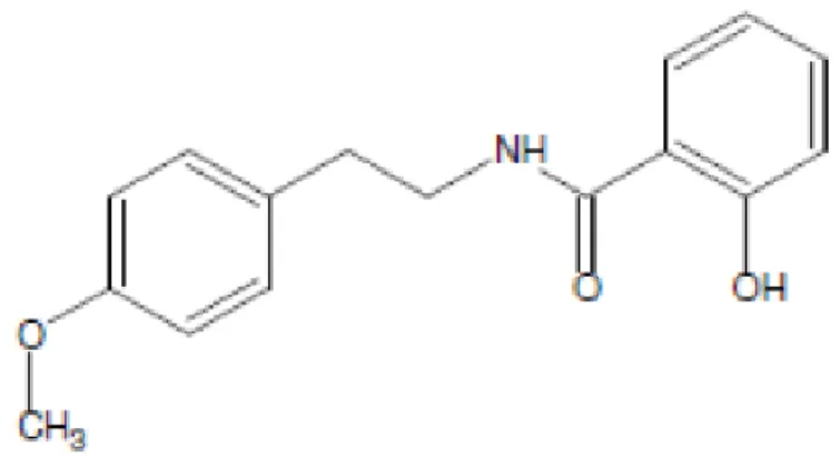 Figura 5 – Estrutura química da riparina II 