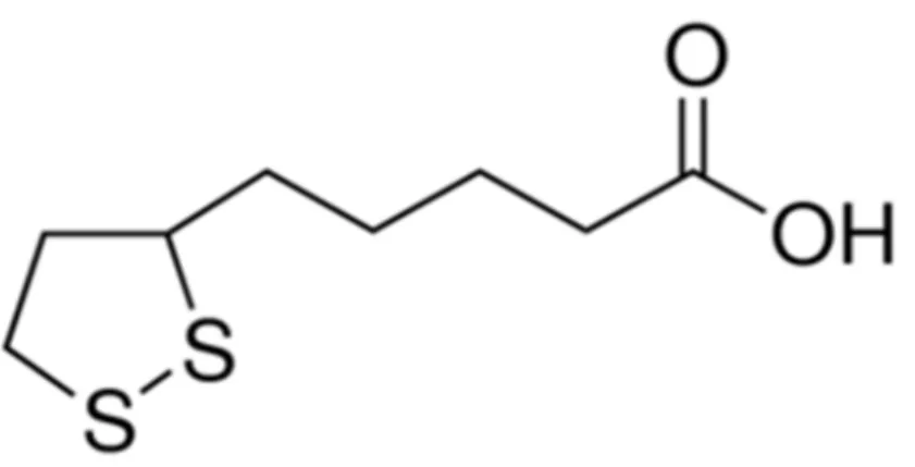 Figura 4: Estrutura química do ácido α-lipóico. 