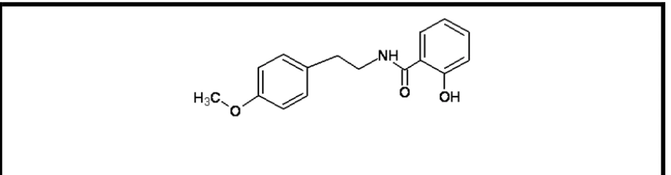 Figura 5 – Estrutura química da riparina II. 