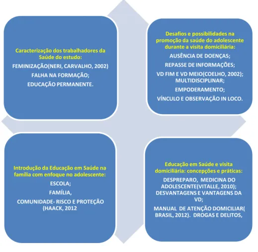 Figura 2: Quadro esquemático dos principais resultados do estudo, Fortaleza, 2014.  