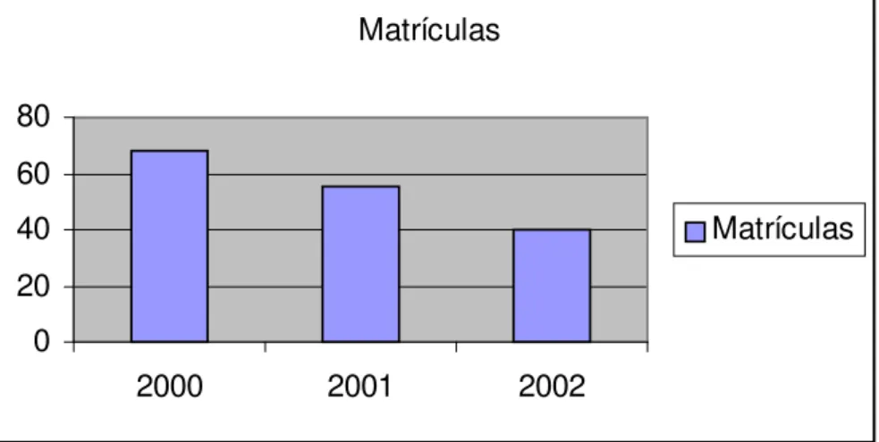 Tabela 4. Comportamento da matrícula (série/ano)   da Escola de Educação Básica Maria Elsibânia dos Santos 