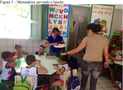 Figura 3 – Merendeira servindo o lanche