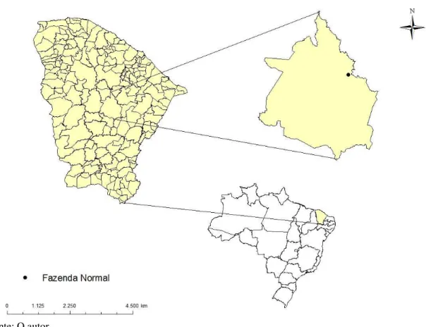 Figura 2.1 – Localização da área experimental 