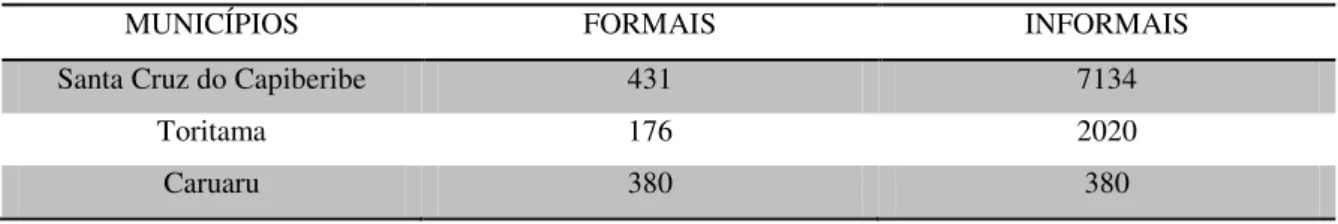 Tabela 5-Quantidade de indústrias de confecções no Agreste pernambucano. 