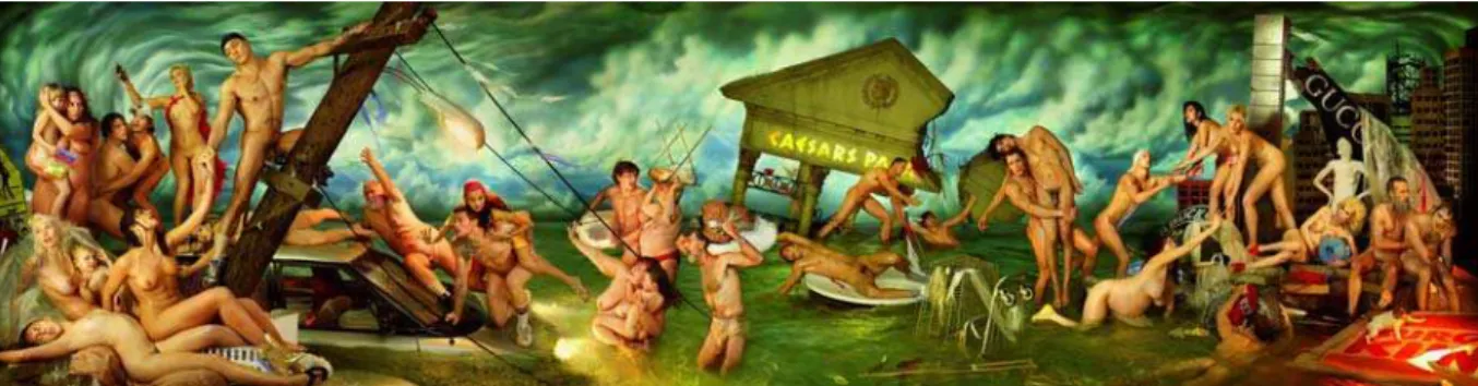 Figura 17 – David LaChapelle  Deluge (2006)  Fotografia, 181 x 701 cm.