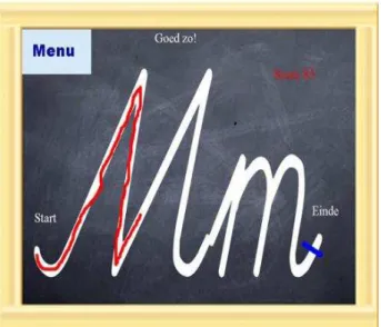 Figura 5 – Rastreamento de letra