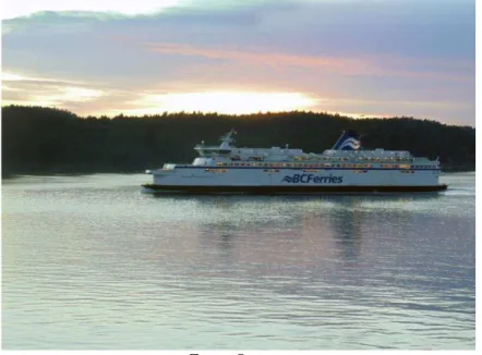 Figura 9. Balsa de transporte entre a Ilha de Vancouver e o continente BC Ferries. 