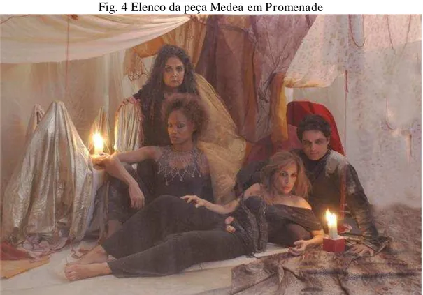 Fig. 4 Elenco da peça  Medea em Promenade 