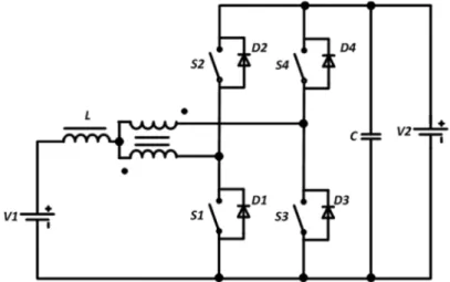 Figura 3.13 – Conversor cc-cc bidirecional com célula de comutação de três  estados 