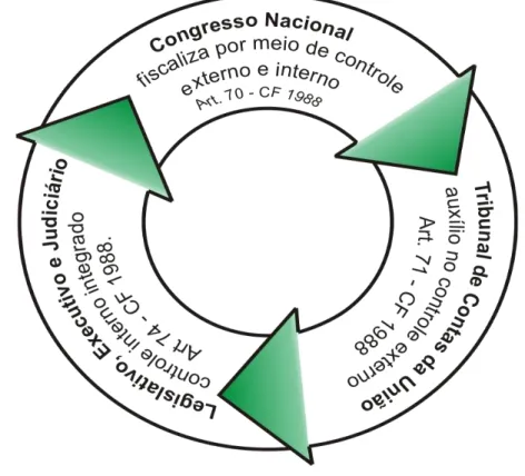 Figura 1 - Estrutura legal de controle no Brasil conforme a Constituição Federal de 1988