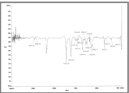 Figura 26. Espectro de absorção na região do infravermelho (KBr) de TFL - 2 