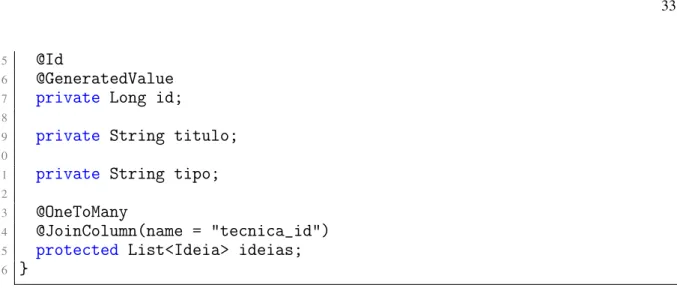 Figura 8 – Esquema final no banco de dados PostgreSQL