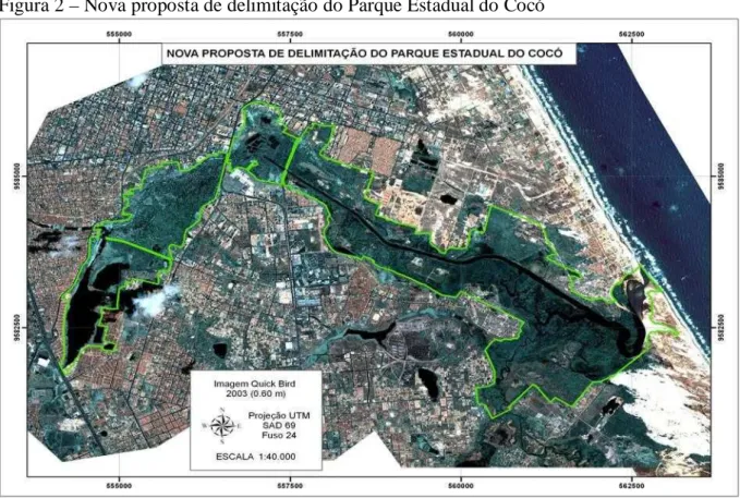 Figura 2 – Nova proposta de delimitação do Parque Estadual do Cocó 