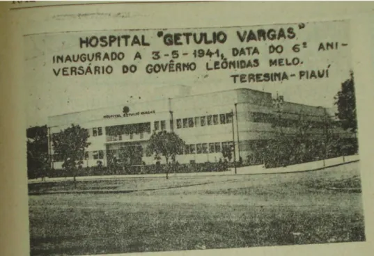 Foto nº 02. Hospital “Getúlio Vargas”. Fonte: Almanaque da Parnaíba, 1942. p.199. 