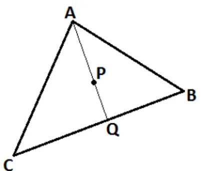 Figura 2.4: Envolt´oria convexa dos pontos A, B e C.