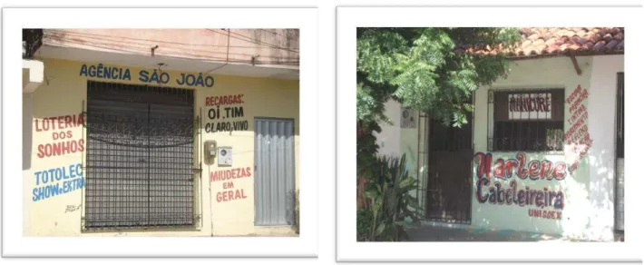 Figura 9:  Pequenos comércios ―parte baixa‖ do  bairro Ellery (Fotos: Zoraia Nunes) 