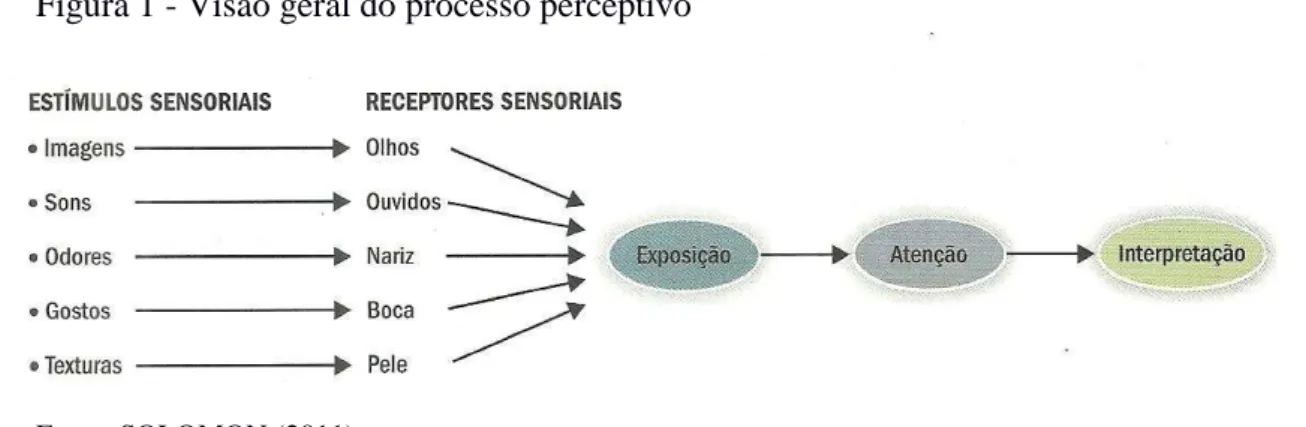 Figura 1 - Visão geral do processo perceptivo 