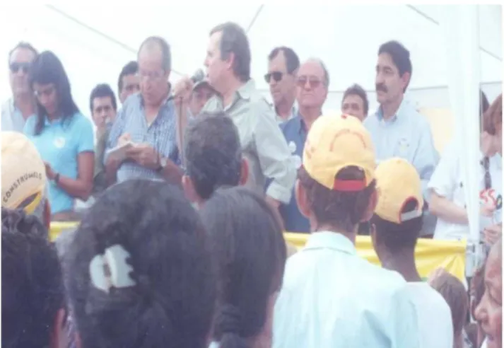 Fig.  01 -  Sempre influente, Pedro Almino de Queiroz e  Souza se lançou candidato a prefeito de Iracema, em 2000,  aos 64 anos