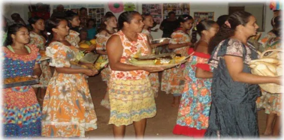 Figura 6 Fotos da Festa da Colheita no Assentamento Pé da Serra 