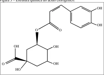 Figura 3 – Estrutura química do ácido clorogênico. 