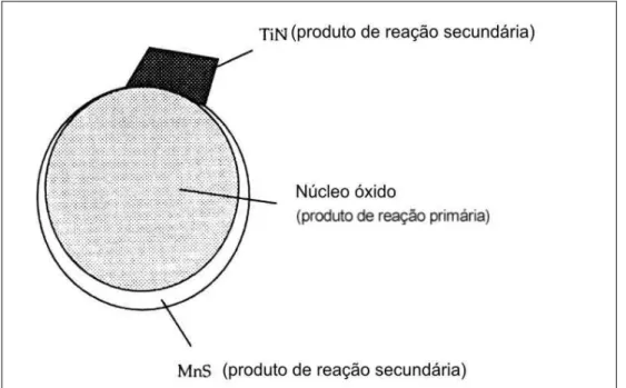 Figura 2.16 – Desenho esquemático sugerindo o desenvolvimento de uma partícula de óxido  de titânio (Kluken, 1990)