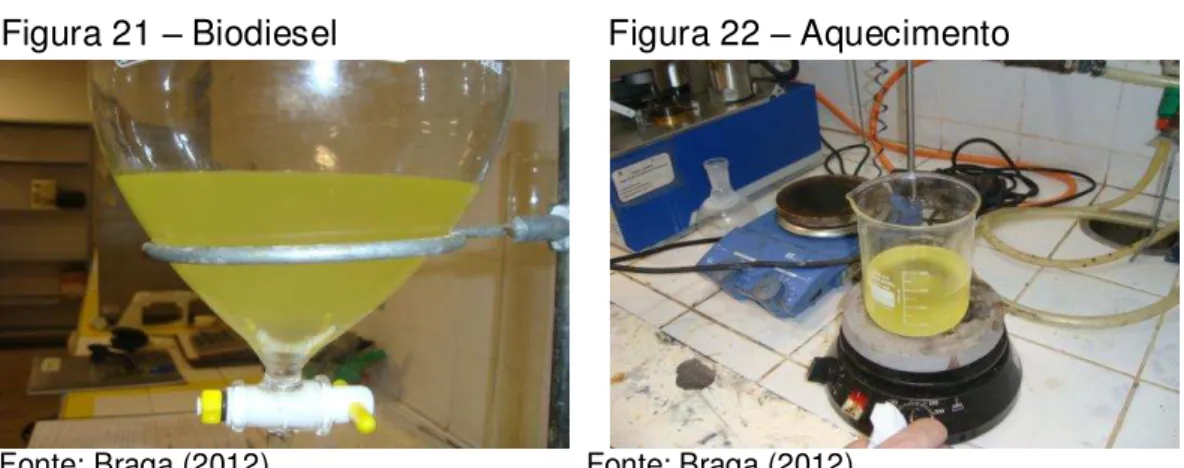 Figura 21  –  Biodiesel                           Figura 22  –  Aquecimento 