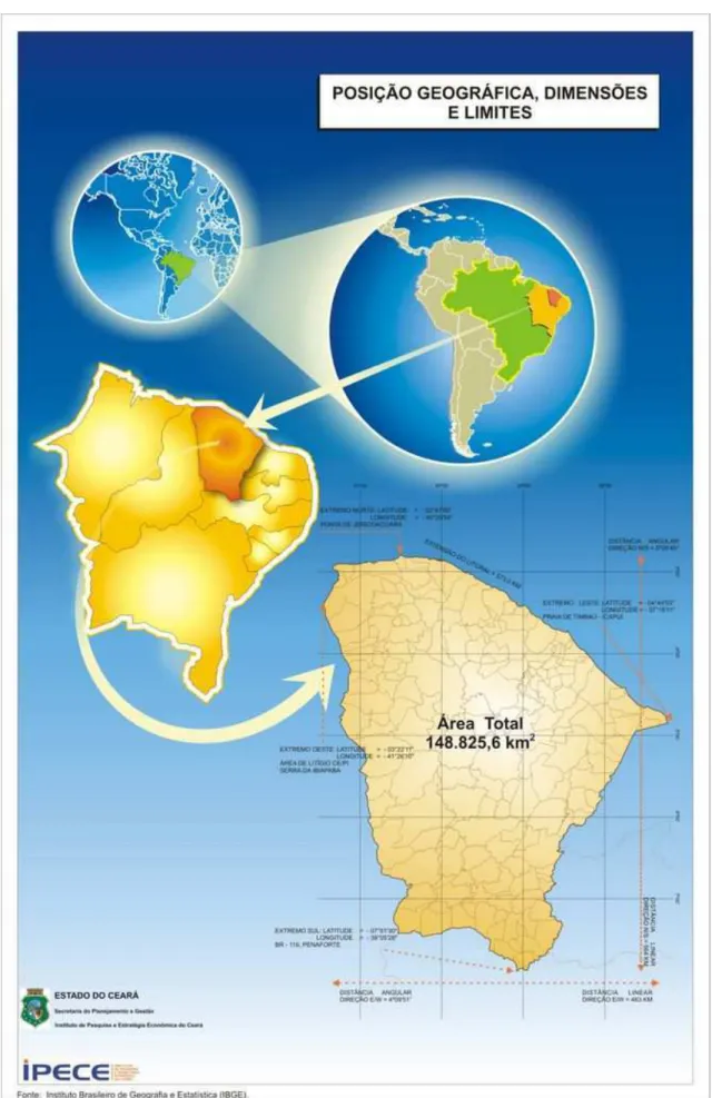Figura 4.1 Posição Geográfica. Fonte:IPECE, 2008 
