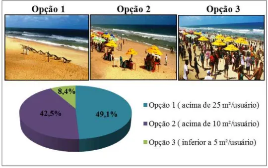 Figura 3 - Preferência dos níveis de congestionamento da praia do Icaraí. 