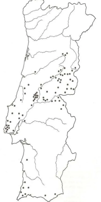 Figura 5  –  Mapa 20  –  Distribuição das festas do Espírito Santo no Continente